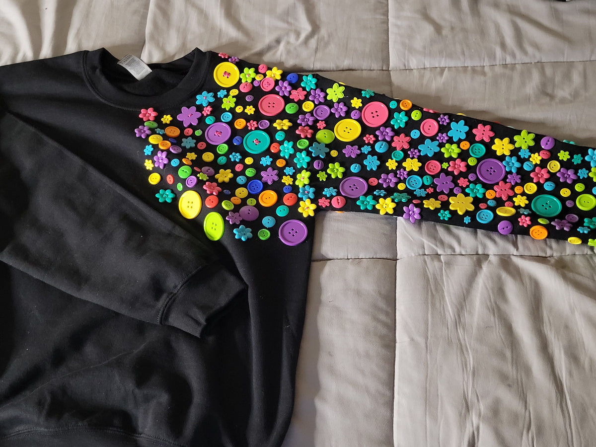 Button down sweatshirts handmade Art
