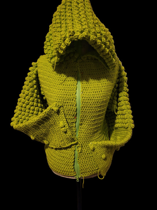Popcorn crochet hoodies