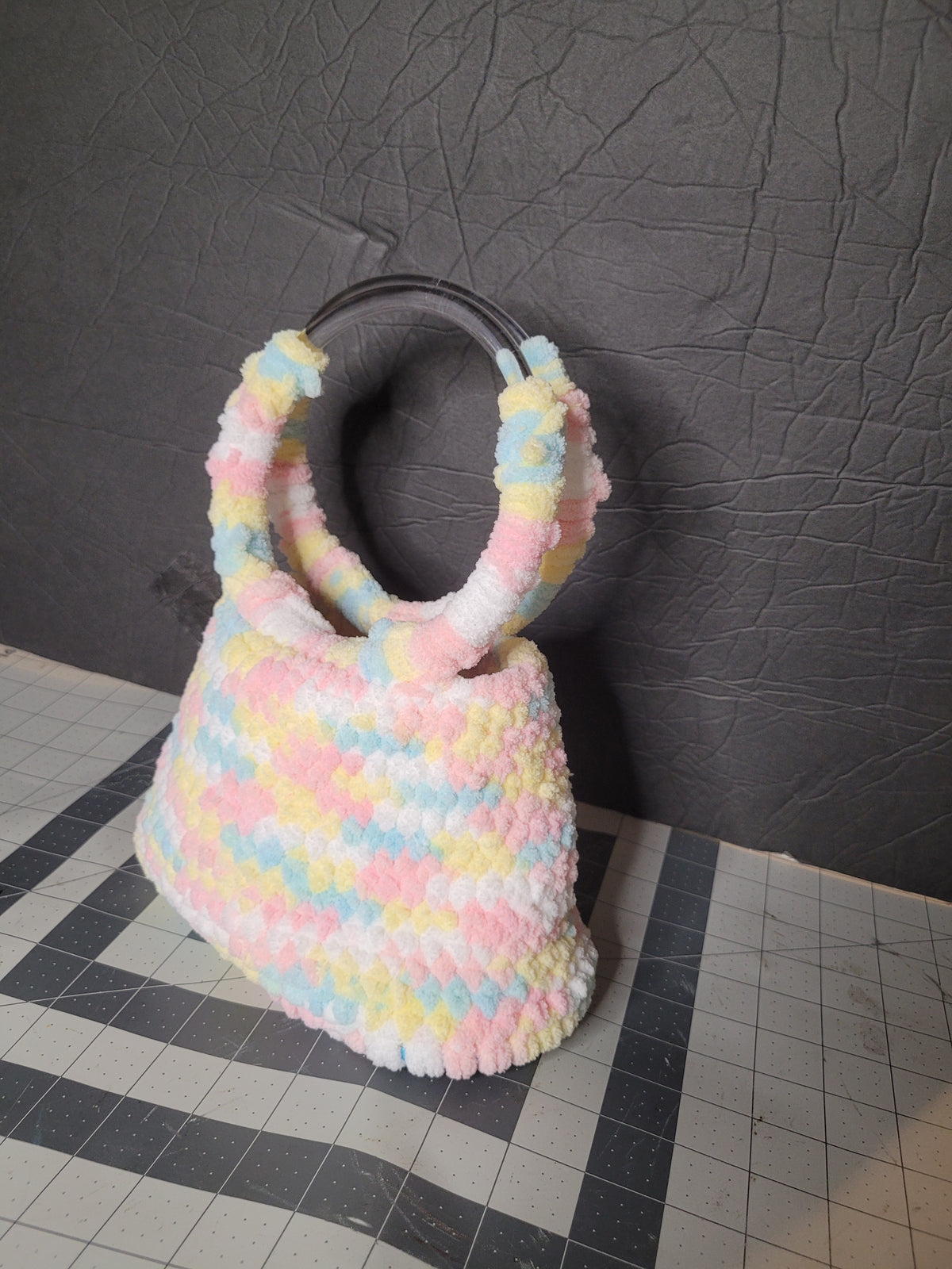 Mini fuzzy purse