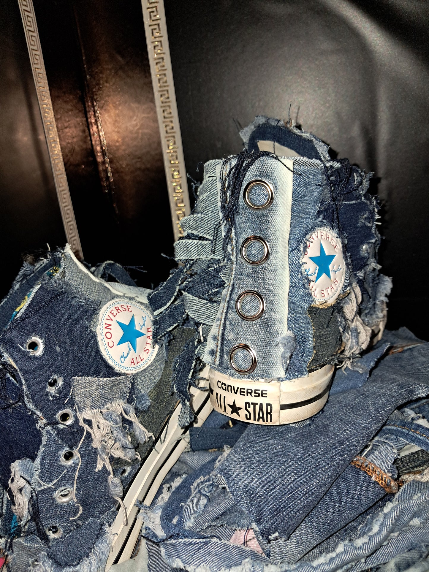 Upcycled Denim Converse – Handmade Jean Sneakers