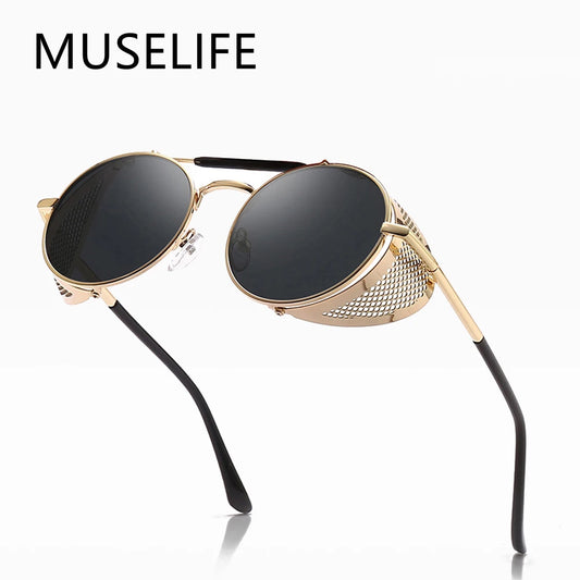Retro Round Metal Sunglasses