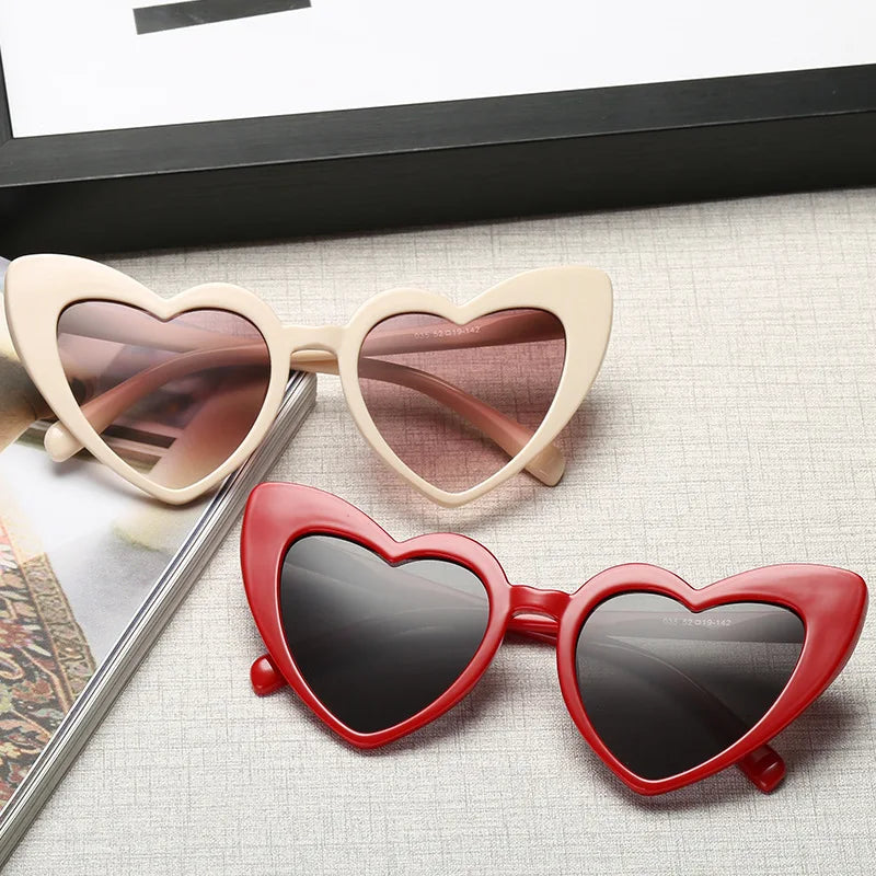Love Heart Cat Eye Sunglasses