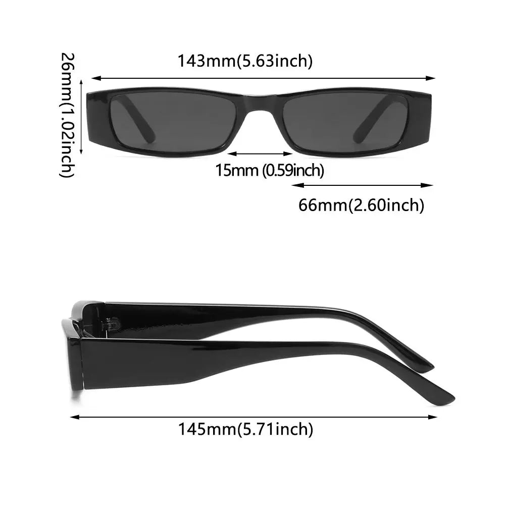 Rectangle Sunglasses  Vintage Streetwear Eyewear UV400