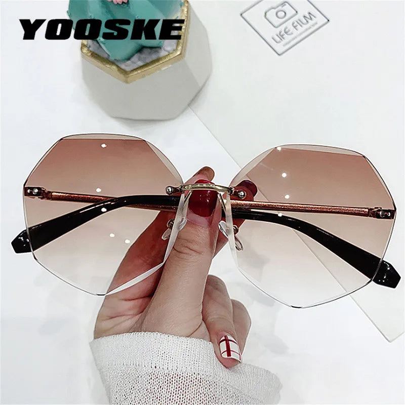 Rimless Women's Sunglasses