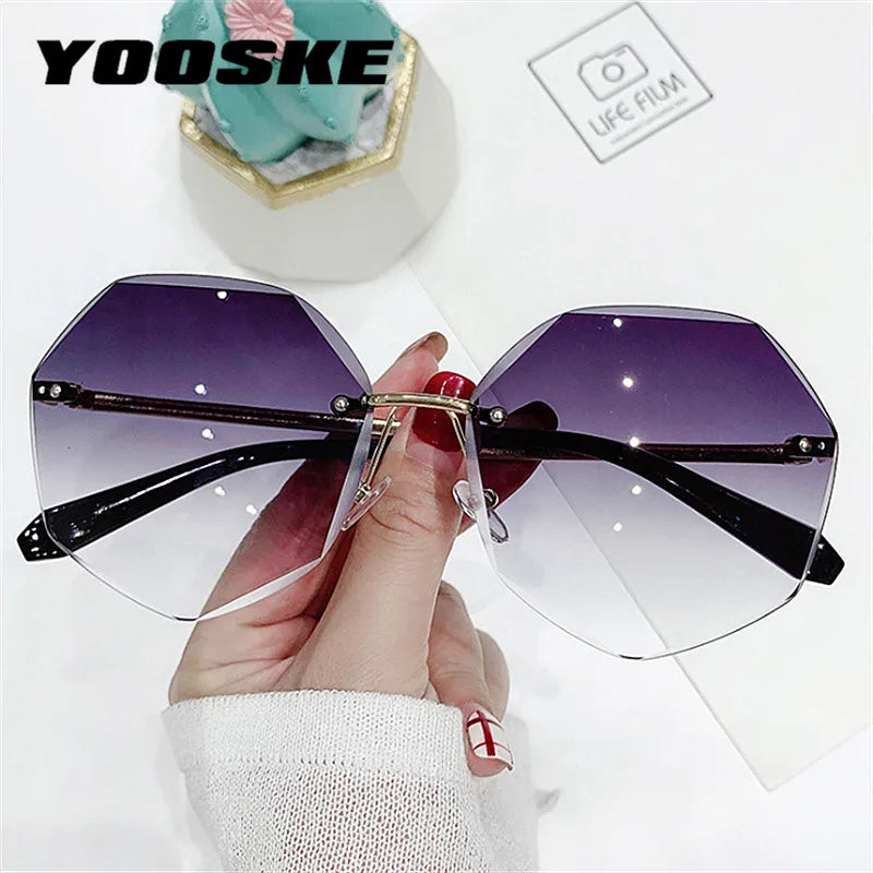 Rimless Women's Sunglasses