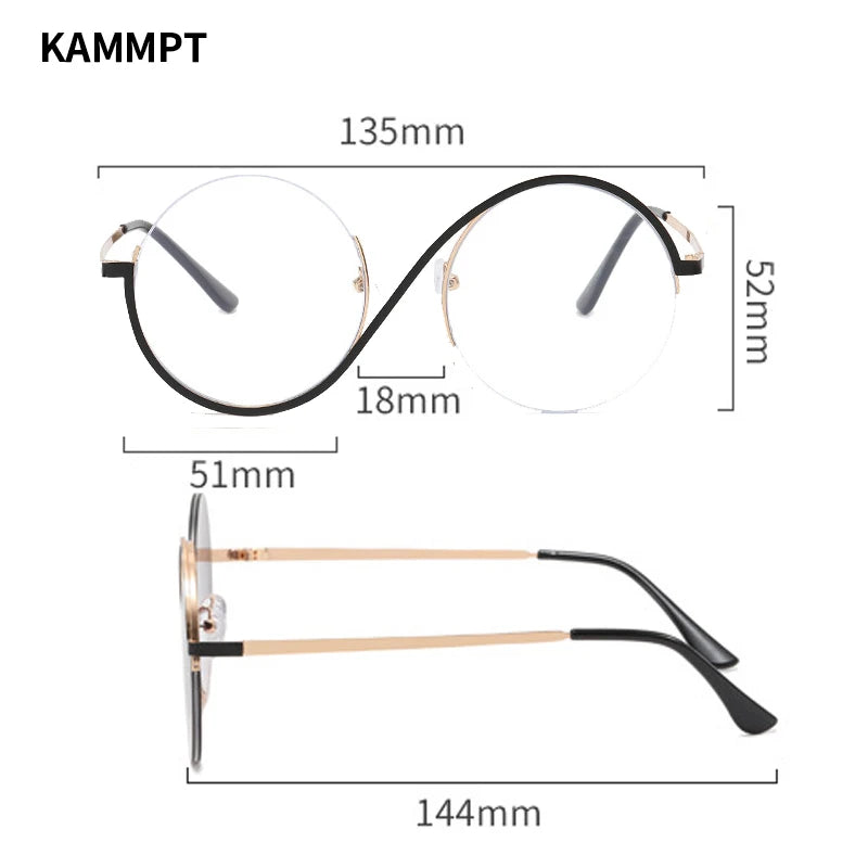 Round Fashion Oversized glasses