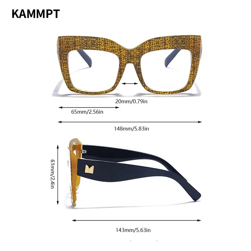 Oversized Square Women Eyeglasses Stylish