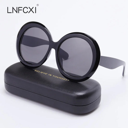 Fashion Round Oversized Oval Sunglasses