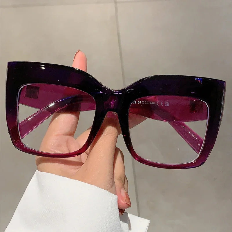 Oversized Square Women Eyeglasses Stylish