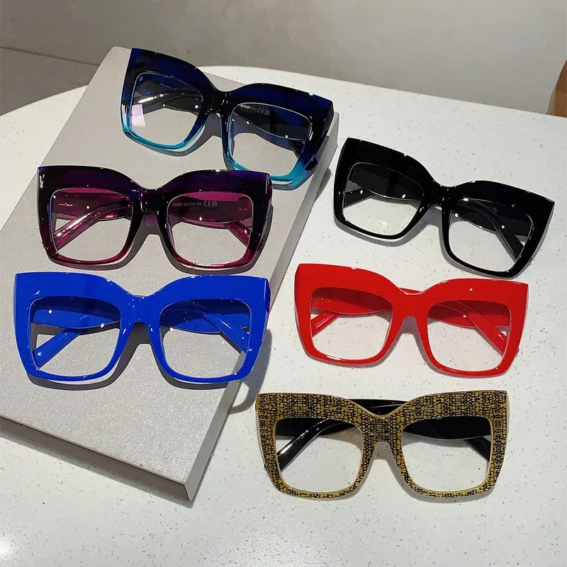 Oversized Square Women Eyeglasses Stylish