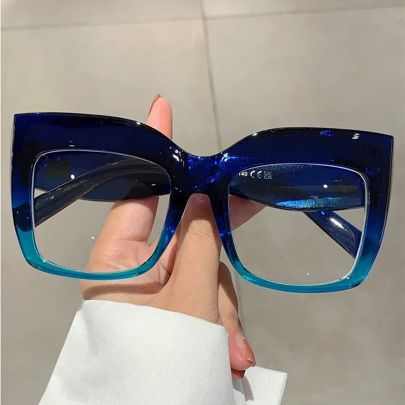 Oversized Square Women Eyeglasses Stylish