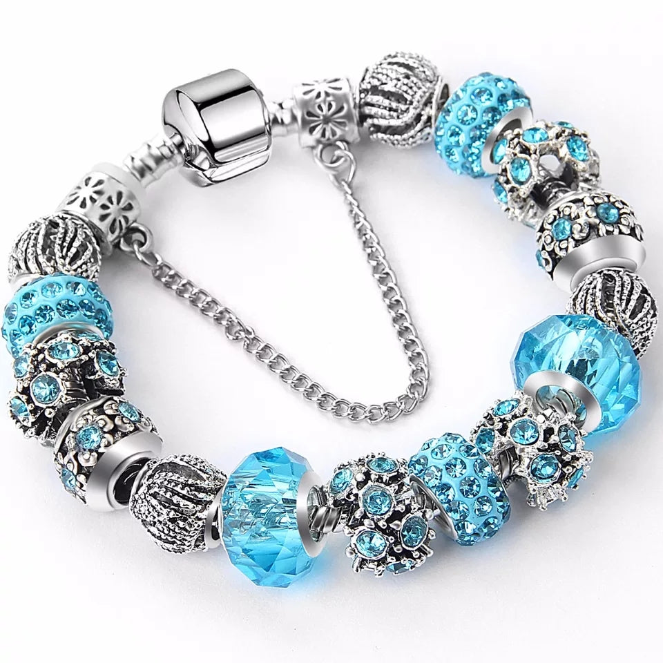 Crystal charm bracelets