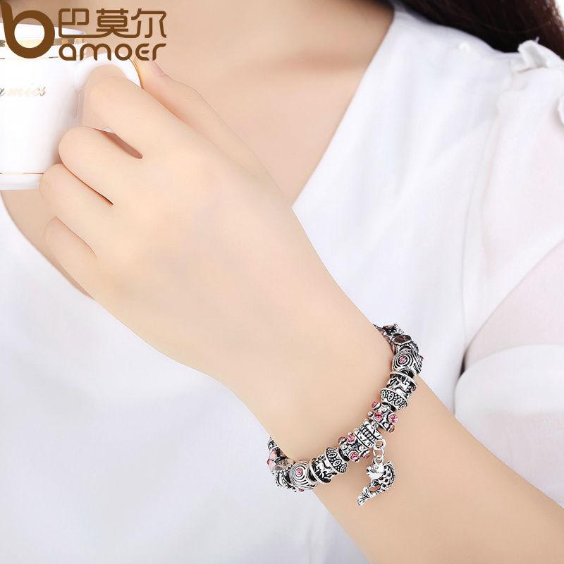 Fish Charm Bracelet Silver