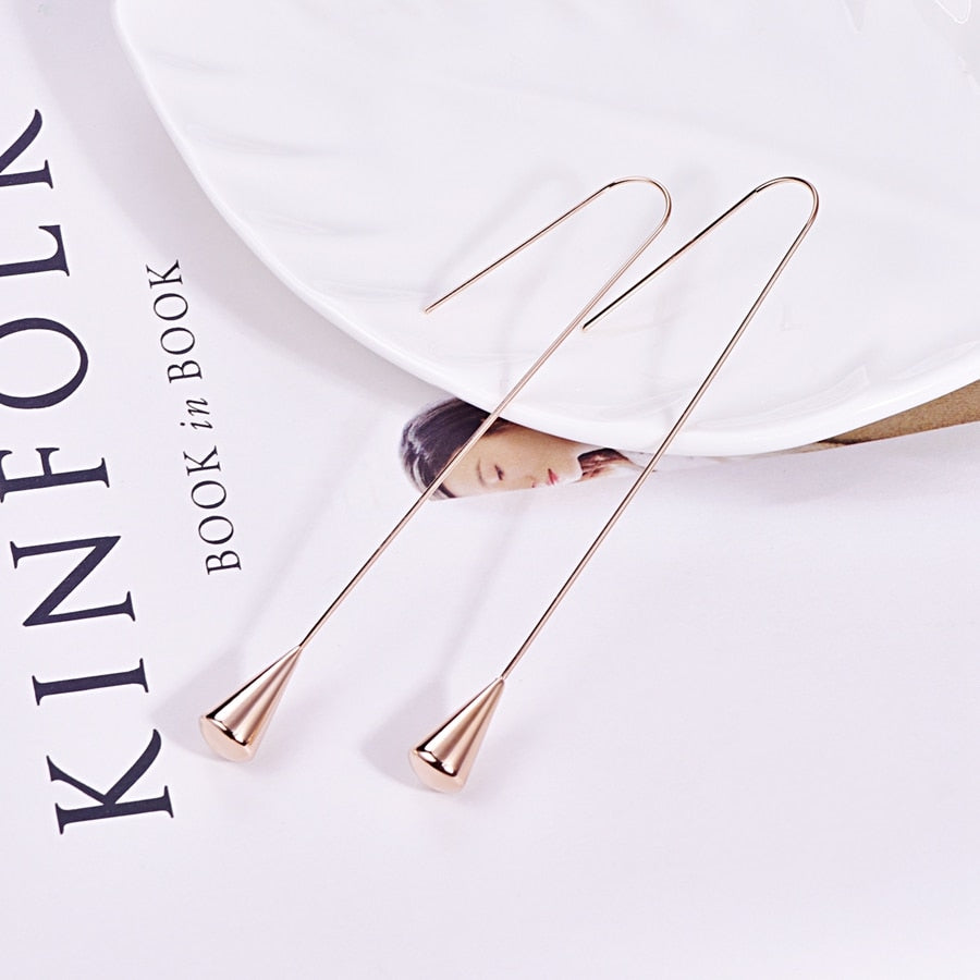 stain resistant Steel Water Drop Earrings