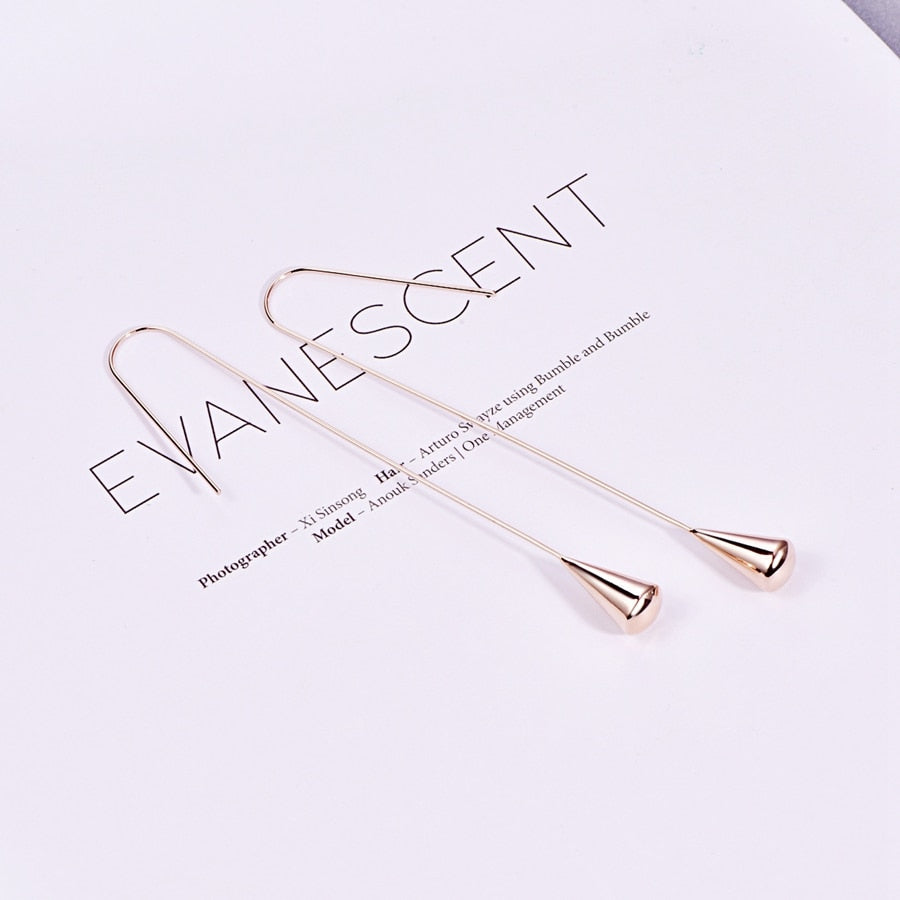 stain resistant Steel Water Drop Earrings