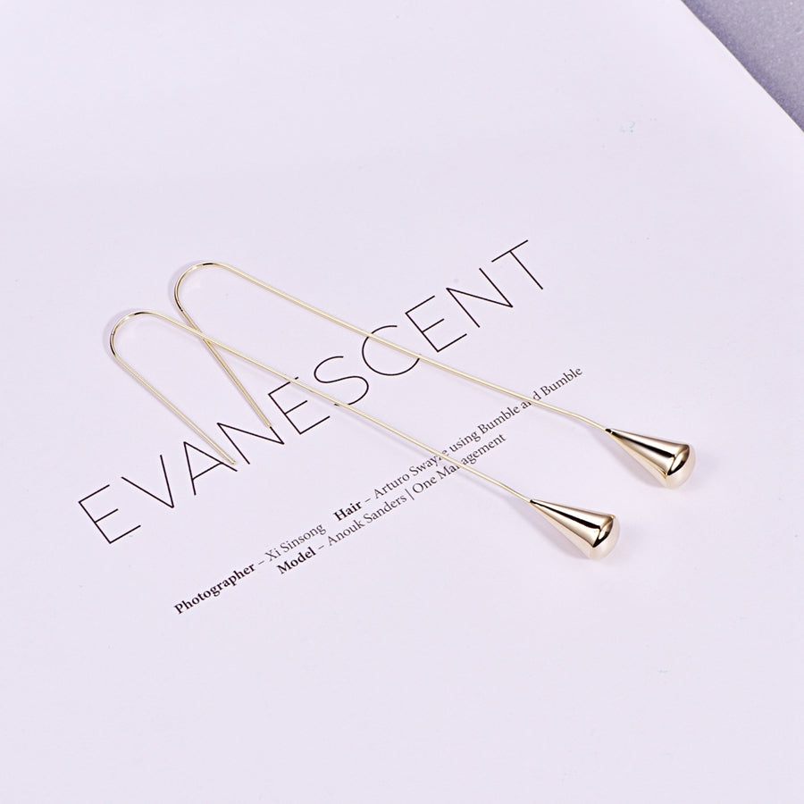 stain resistant Steel Water Drop Earrings