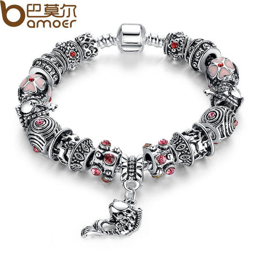 Fish Charm Bracelet Silver