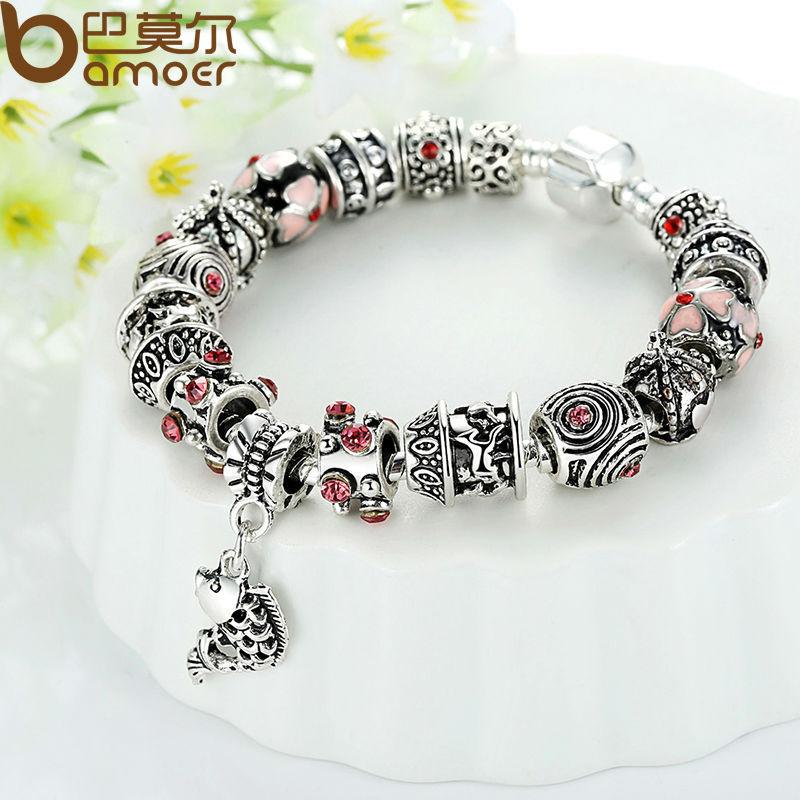 Fish Charm Bracelet Silver