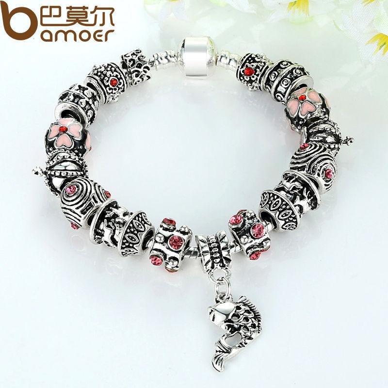 Fish Charm Bracelet Silver