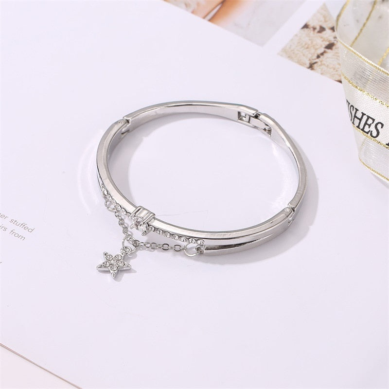 Rose Gold Stainless Steel Bracelets Heart
