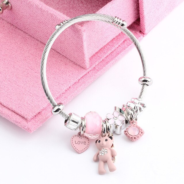 Adjustable Open Stainless Steel Bracelet Bangles